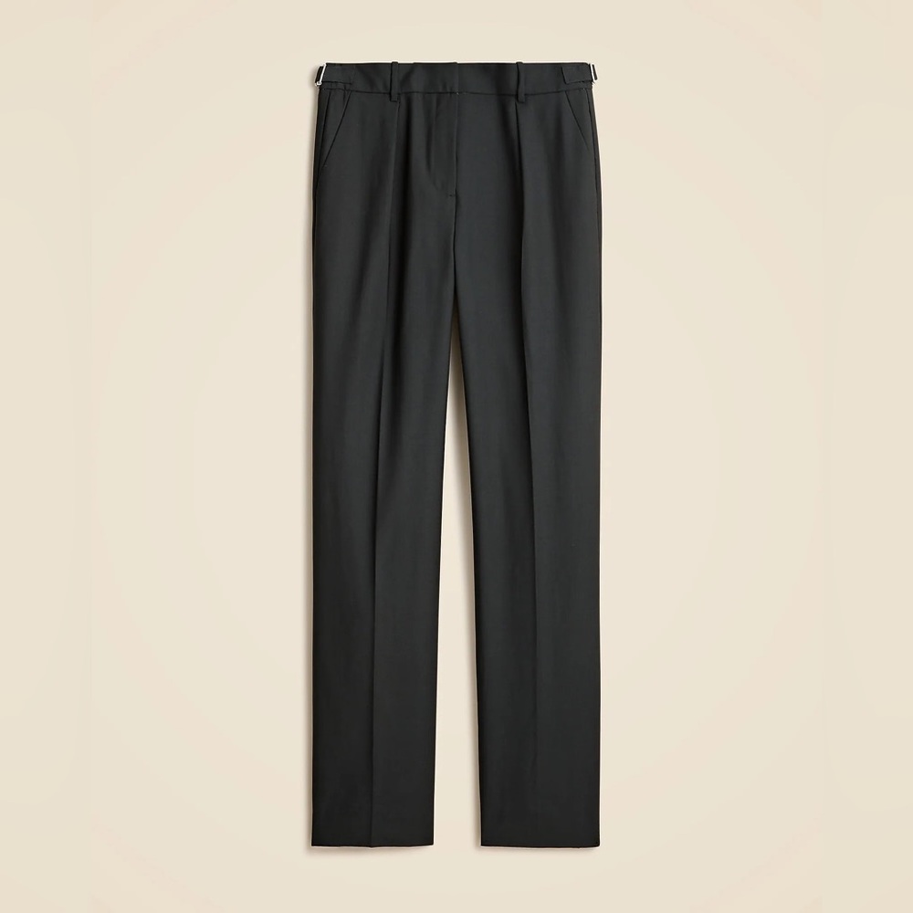 Collection high-rise Portia pant in tuxedo wool sz 6 color meteorite